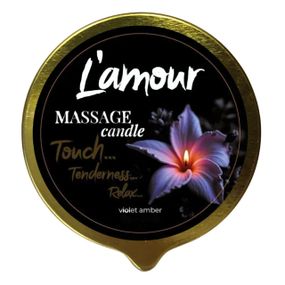Массажная свеча L'amour Violet Amber, золотая, 70 мл Sex Aura