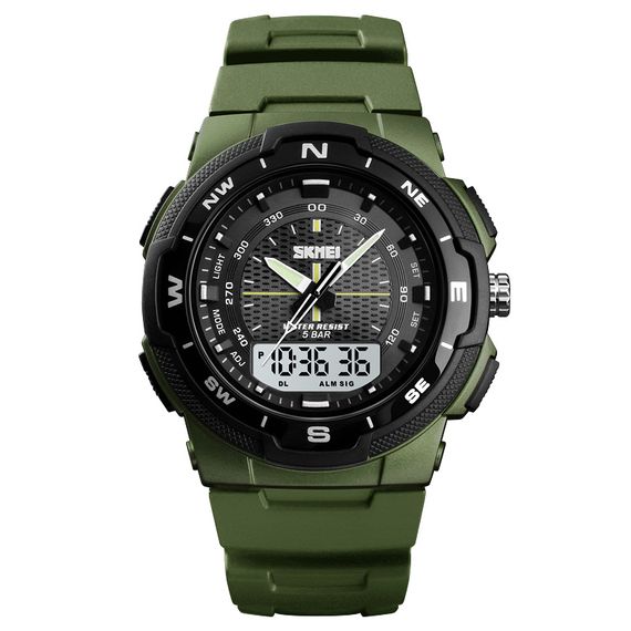 Чоловічий годинник Skmei 1454AG Army Green