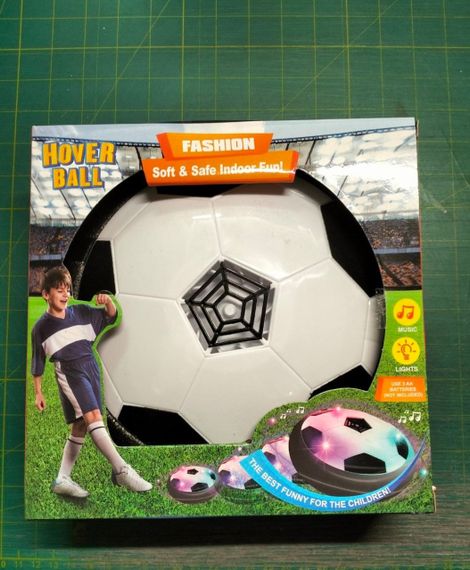 Футбольний м'яч для дому з підсвіткою HoverBall (ховербол) чорний quality | Зображення 2