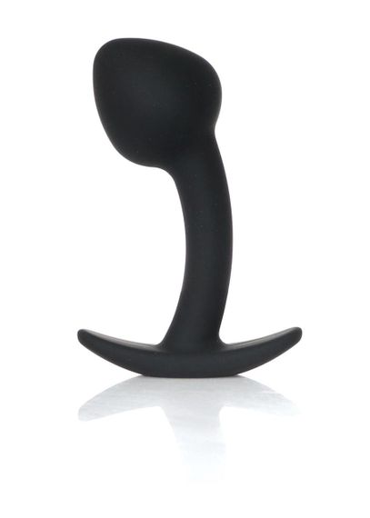 Анальна пробка - Silicone Black Curved Plug M Sex Aura