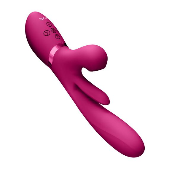 Вибратор-кролик Kura для точек G, A, U и клитора розовый Vive (Нидерланды) sexstyle | Зображення 3