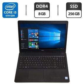 Ноутбук Dell Latitude 3580 / 15.6" (1366x768) TN / Intel Core i5-6300U (2 (4) ядра по 2.4 - 3.0 GHz) / 8 GB DDR4 / 256 GB SSD / Intel HD Graphics 520 / WebCam б/в