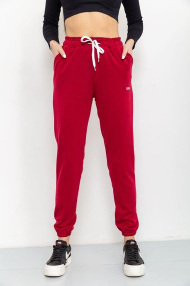 Спорт штаны женские двухнитка  цвет бордовый 129R1466