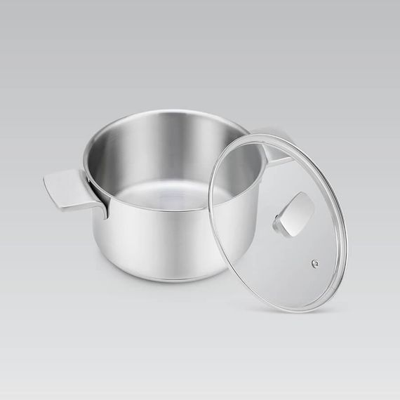 Каструля Maestro MR-3521-18, 2.5 л, 18 см, з нержавіючої сталі з кришкою, для всіх типів плит | Зображення 3