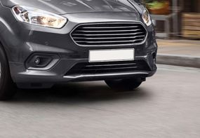 Накладки на бампер OmsaLine (2018-2023, 2 шт, нерж) для Ford Courier 2014↗ гг.