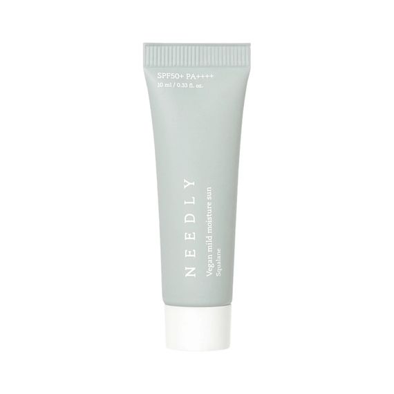 Зволожуючий сонцезахисний крем з рослинним скваланом Needly Vegan Mild SPF 50+ PA++++ (10 ml)