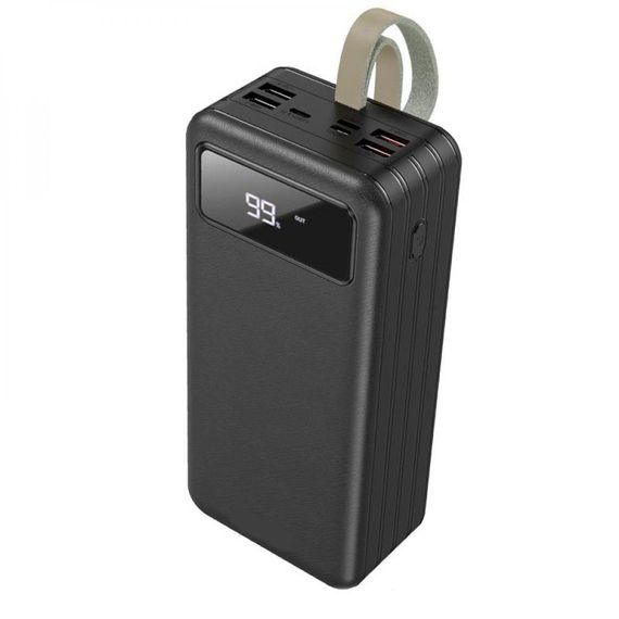 Павербанк зовнішній акумулятор XPRO DBT09 60000 mAh з індикацією зарядки та ліхтариком чорний (40588-01) | Зображення 3