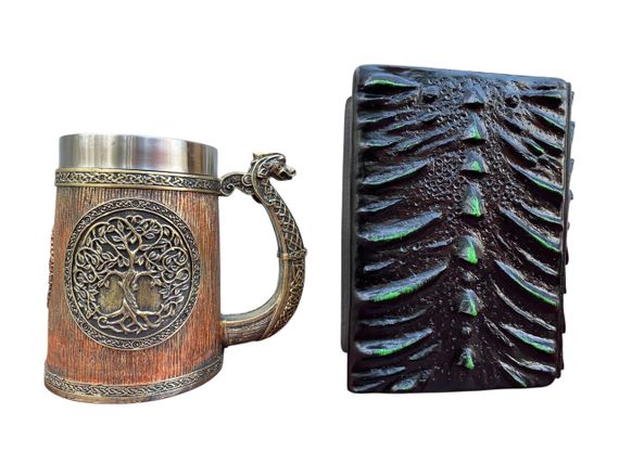 Подарунковий набір Кухоль 3D Вікінг і Дракон і Блокнот 3D «Око Лісового Дракона» | Зображення 1