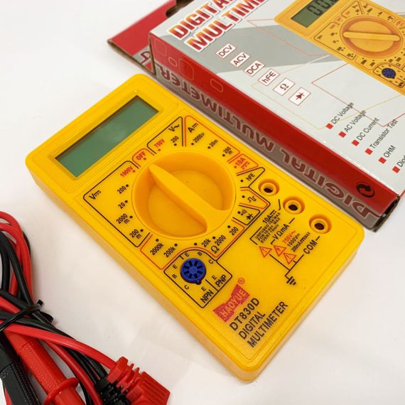 Компактный мультиметр для электротехников, Мультиметр с защитой тестер сопротивления EK-75 | Зображення 7