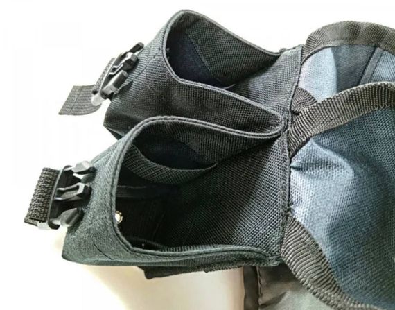 Підсумок гранатний подвійний чорний (MOLLE, підсумок для гранат на розгрузку, жилет, РПС) | Зображення 2