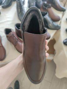 Теплі черевики з натуральним хутром (цигейкою)