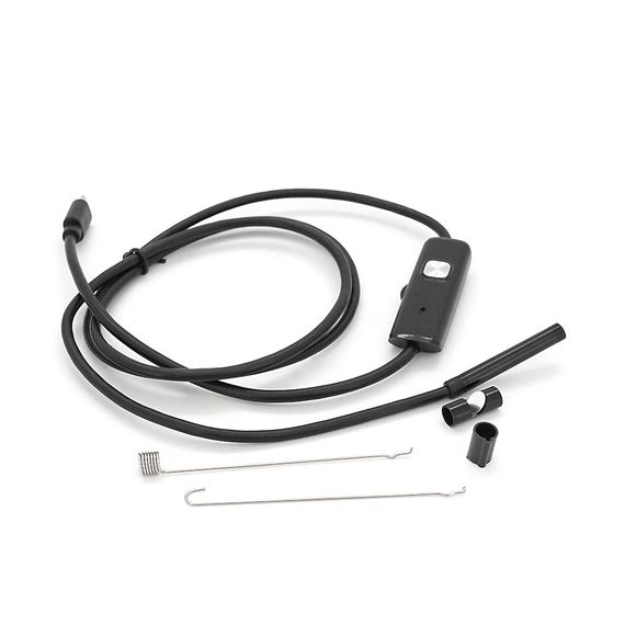 Універсальний ендоскоп 2в1 (USB/MicroUSB) для смартфона/ПК, камера 5.5мм, м'який кабель 1м, з LED-підсвічуванням, IP67 | Зображення 2