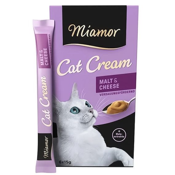 Жидкое лакомство для котов со сливками Miamor Cream Malt, 15 гр х 6 шт