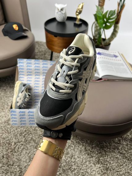 Чоловічі кросівки ASICS Gel-NYC Black Beige Grey весна / осінь A3485 44 28 | Зображення 3