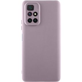 Чехол TPU GETMAN Liquid Silk Full Camera для Xiaomi Redmi 10 Серый / Lavender
