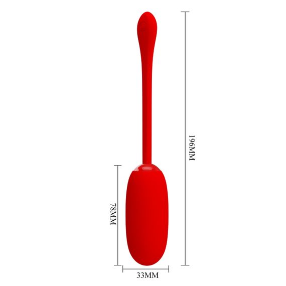Виброяйцо PRETTY LOVE JULIUS EGG Red 12 function vibrations sexstyle | Зображення 4
