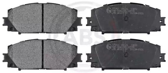 Колодки передні гальмівні Toyota Yaris 07-(akebono), ABS (37542) | Зображення 2