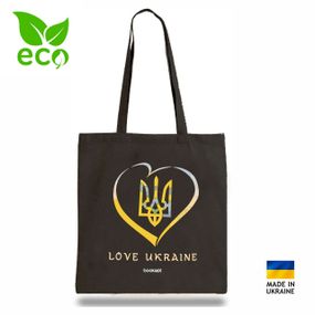 Екошопер Bookopt чорний Love Ukraine
