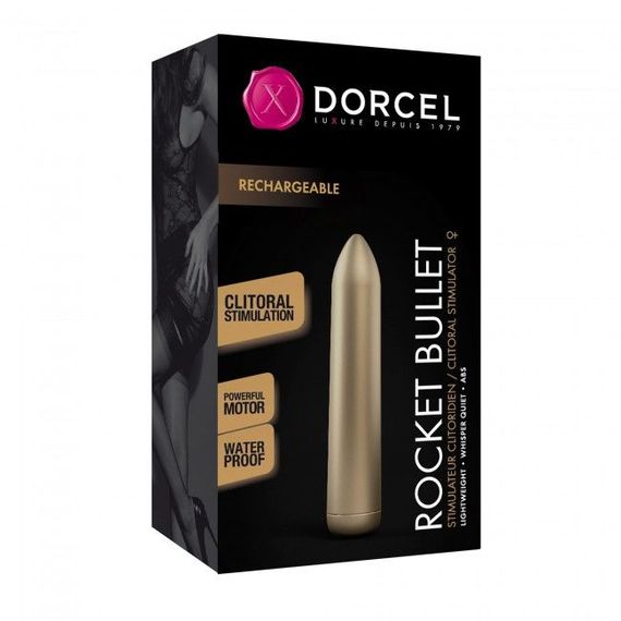 Перезаряджувана віброкуля Dorcel Rocket Bullet Gold | Зображення 2