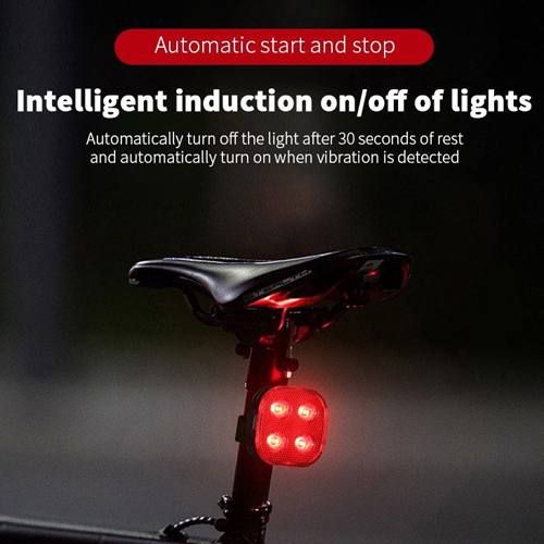 Велоліхтар STOP (red) FY-328S-4LED з акумулятором | Зображення 1