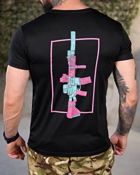 Тактична волога відводна футболка gun black ПП4646 | Зображення 3