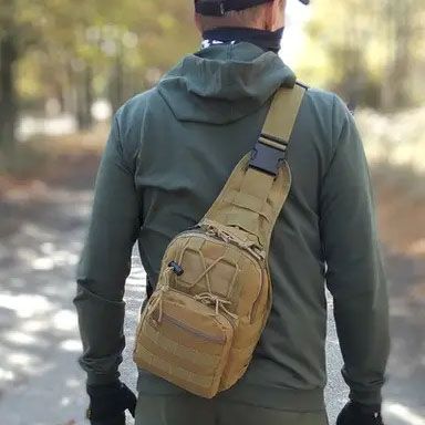Тактический рюкзак через плечо | Нагрудная сумка мужская тактическая тканевая | Мужская сумка BS-781 рюкзак слинг