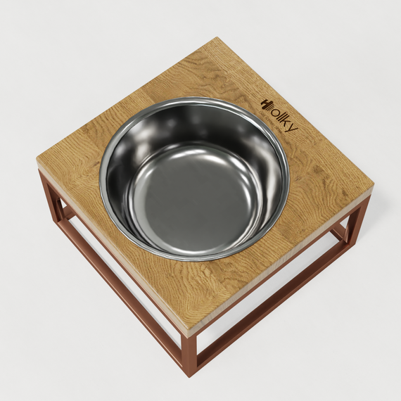 Миска на подставке для кошек и средних собак Hollky Base Solo M (1 × 0,8 л) Solo M-212110-GLNT | Зображення 14