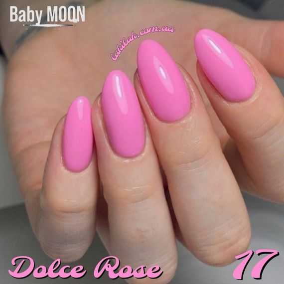 Гель-лак BABY MOON Dolce Rose №17 фуксія, 6 мл