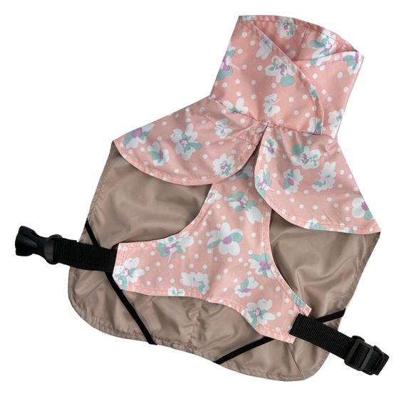 Дощовик плащ квіточки персик 3 | Зображення 4