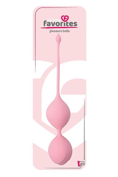 Вагінальні кульки для Кегеля SEE YOU IN BLOOM DUO BALLS 36MM PINK — силіконові, рожеві, водонепроникні | Зображення 2