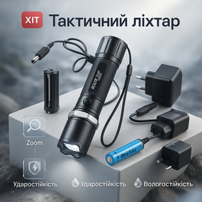 Портативный фонарь с функцией зарядки Bailong, Тактический ручной фонарь для зсу, Фонарик военный JG-66