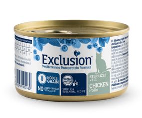Корм Exclusion Cat Mature Sterilized Chicken вологий з куркою для стерилізованих котів похилого віку 85 гр