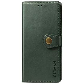 Кожаный чехол-книжка GETMAN Gallant (PU) для TECNO Spark 10 Pro Зеленый