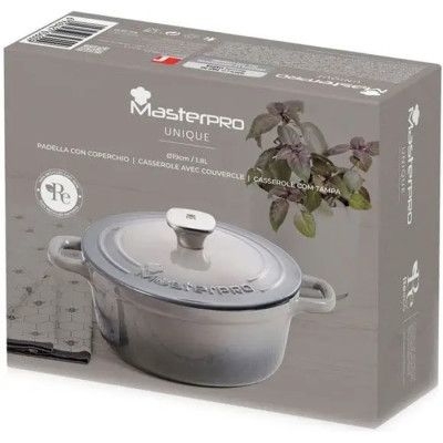 Каструля MasterPro Unique чавунна з кришкою 1,8 л (BGMP-3830) | Зображення 3