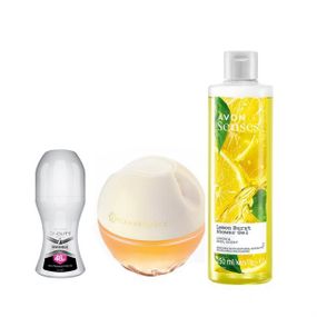 Набор Avon для свободной сердцем: аромат Incandessence 50 мл, гель для душа 250 мл, шариковый дезодорант