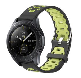 Спортивний ремінець Primo Perfor Classic для годинника Samsung Galaxy Watch 42 mm (SM-R810) - Black&Green
