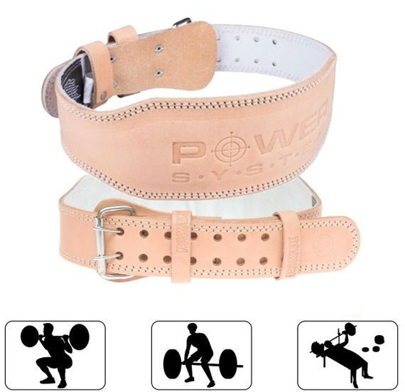 Пояс для важкої атлетики Power System PS-3000 Power Natural шкіряний XXL | Зображення 6