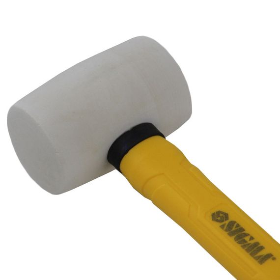 Киянка резиновая Sigma 225 г фибергласовая рукоятка. белая (4317281) | Зображення 1