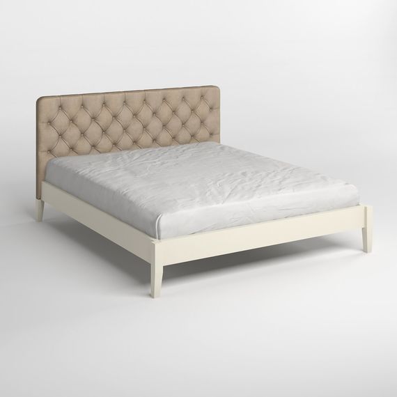 Полуторне дерев&#039;яне ліжко Mebigrand Рим ДК Айворі (S0505Y30R)/Аляска 23 (Бежевий) Б3 120х200 см (MBG-4932) | Зображення 1