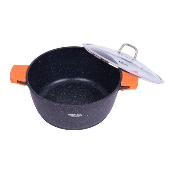 Каструля Bohmann BH-7350-28MRB, 5.8 л, 28 см, алюмінієва з кришкою та антипригарним покриттям | Зображення 1