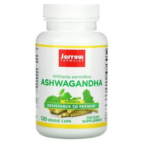 Витаминно-минеральный комплекс Jarrow Formulas Ашваганда, Ashwagandha, 120 вегетарианских капсул (JRW-22014)