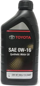 Моторна олива Toyota Motor Oil 0W-16 0.946л.