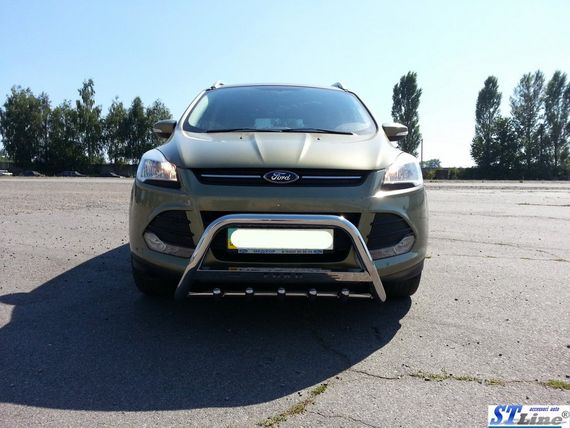 Кенгурятник WT004 (нерж.) для Ford Kuga/Escape 2013-2019 гг | Зображення 2