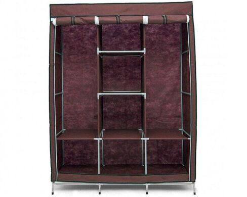 Складана каркасна тканинна шафа Storage Wardrobe 88130, шафа на три секції 130*45*175 | Зображення 3