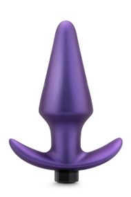 Анальная пробка с вибрацией Anal Adventures Blush, силиконовая, фиолетовая, 12.7 х 3.8 см sexstyle