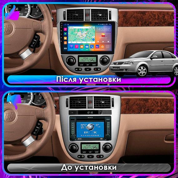 Штатная магнитола Lesko для Buick Excelle I 2004-2007 IPS 1280x720 10" 4/64Gb CarPlay 4G Wi-Fi GPS Prime | Зображення 2