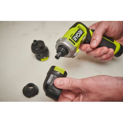 Отвертка аккумуляторная Ryobi RSD4-120T 4В, USB, Lithium, 1х2Ah, 5Нм, 200об/мин, кейс, 10 насадок (5133006210) | Зображення 5