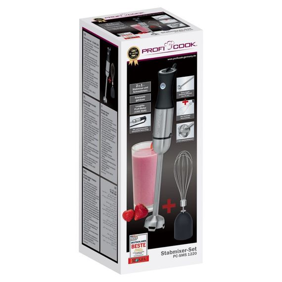 Заглибний блендер ProfiCook PC-SMS 1220 міксер 1000 Вт | Зображення 1