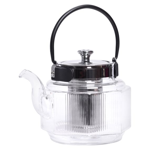 Скляний чайник з фільтром для заварювання чаю (1.1 л)