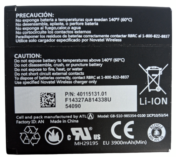 Акумулятор батарея для роутера модему Novatel Новател 6620 4000 mAh акумуляторна батарея для роутерів | Зображення 1